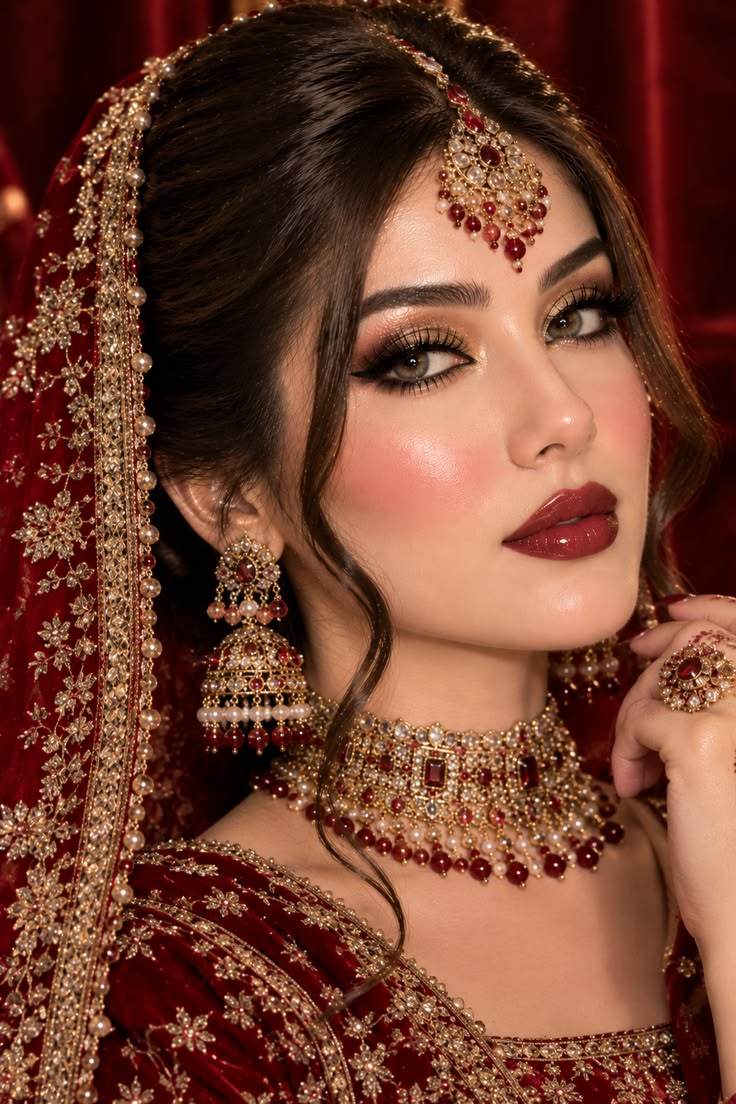Glossy Bridal Makeup